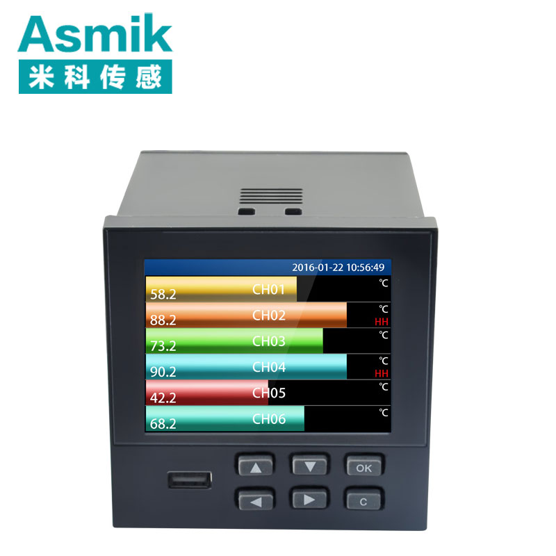 MIK-R9600 彩屏 溫度/溫濕度記錄儀1~18通道數據記錄儀